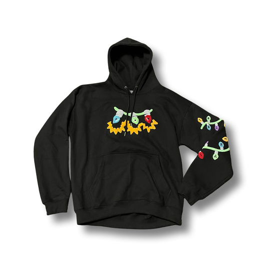 Christmas lights hoodie